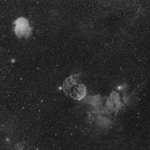 クラゲ星雲とモンキーフェイス星雲