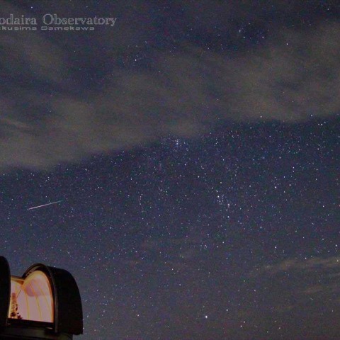 鹿角平天文台とペルセウス座流星群