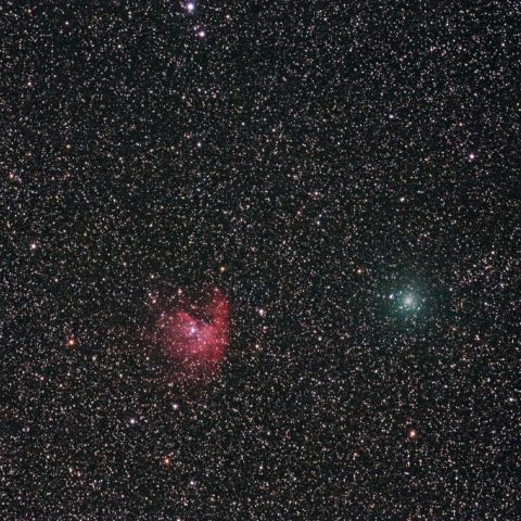 ハートレー彗星(103P)とNGC281