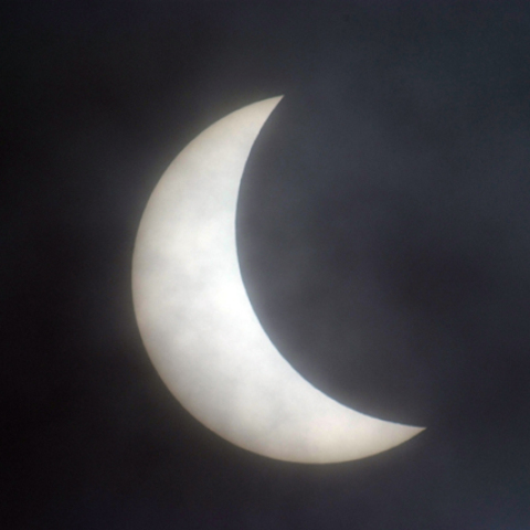 静岡県沼津市からの部分日食