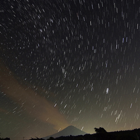 富士山と日周運動