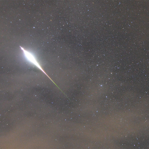 ペルセウス流星群の火球
