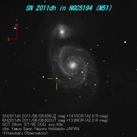 SN2011dh in M51