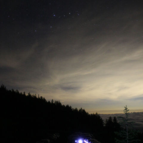 カシオペアの下で宴会