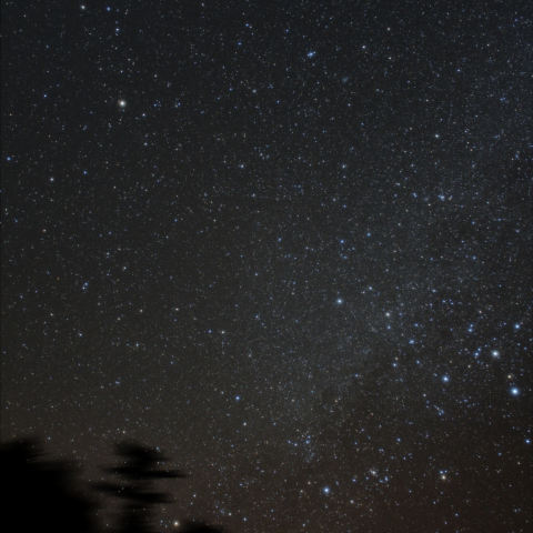 冬、南地平線上の天の川