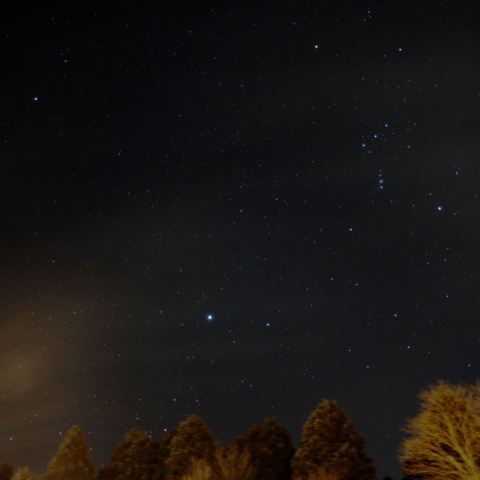 箱根峠、冬の大三角