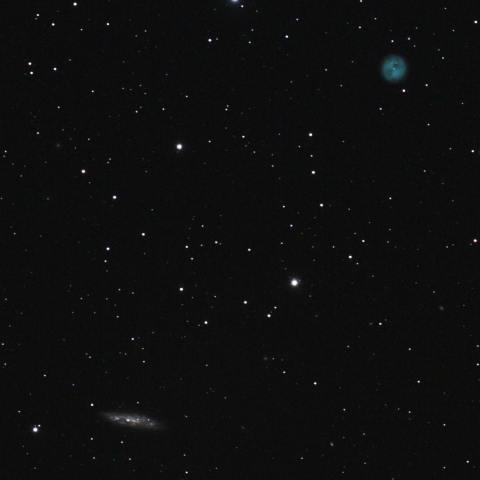 M97(ふくろう星雲)とM108