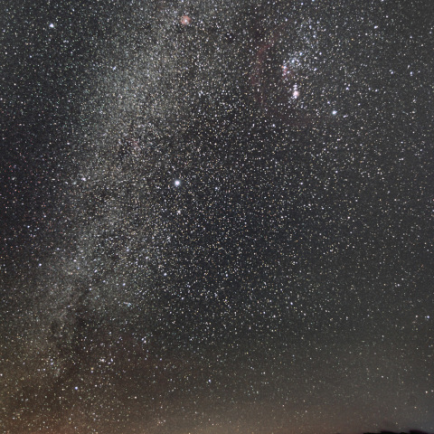 冬の天の川とカノープス
