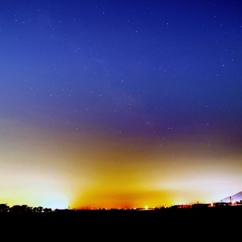 自宅からの星空