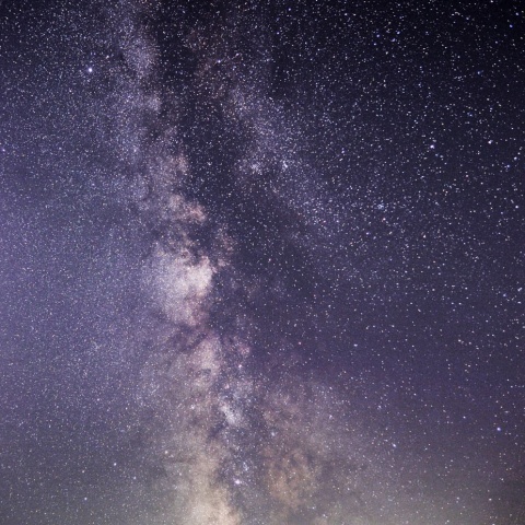 直立する天の川