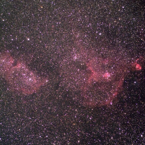 ハート星雲と胎児星雲