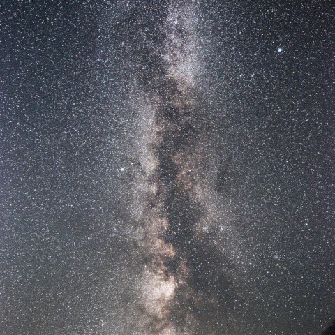 夏の大三角からいて座北部の天の川