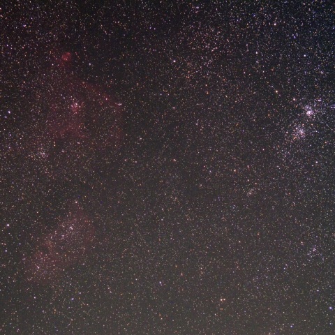 二重星団、ハート、胎児星雲