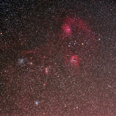 ぎょしゃ座勾玉星雲周辺