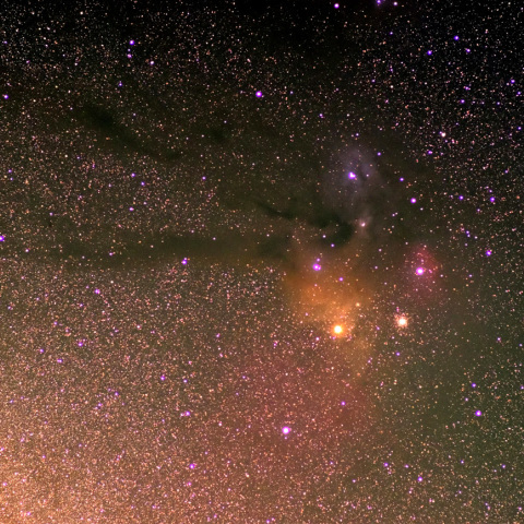 アンタレス周辺と伸びる暗黒帯