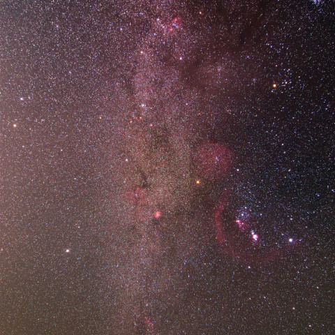 冬のダイヤモンドと天の川