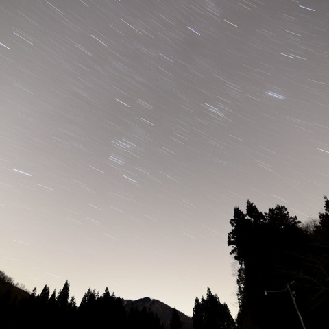 傾くオリオン座