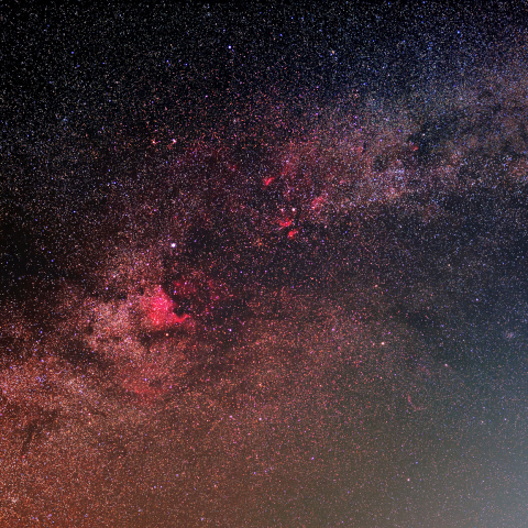 はくちょう座北アメリカ星雲周辺