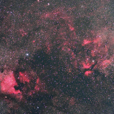 北アメリカ星雲からサドル