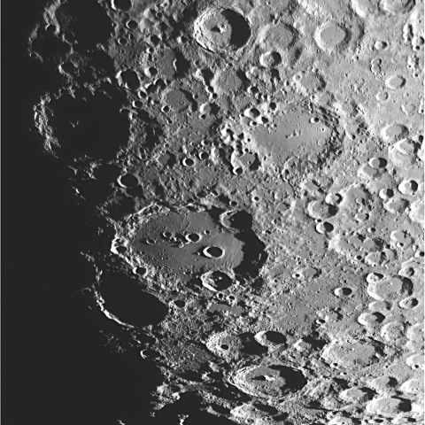 クラビウス周辺クレーター