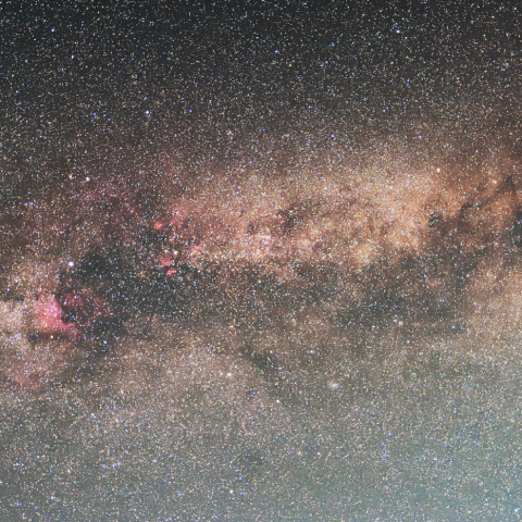 はくちょう座付近の天の川