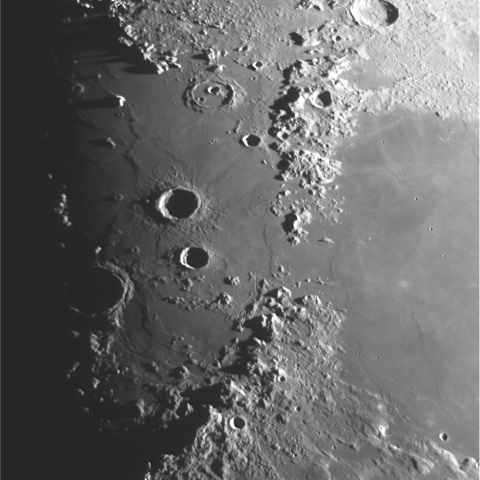 アルプス山脈からアペニン山脈付近