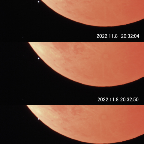 皆既月食と天王星食