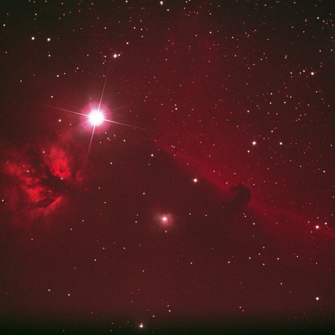馬頭星雲と燃える木