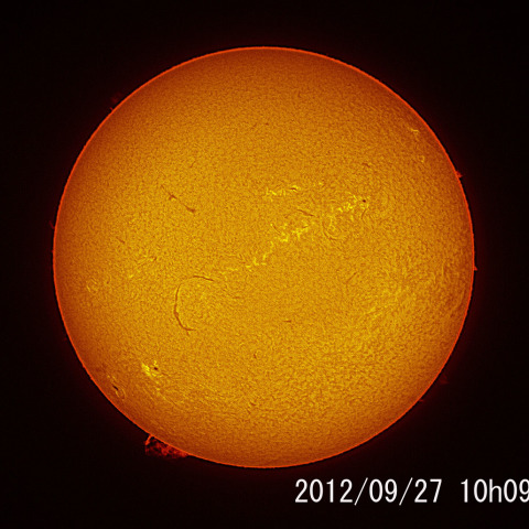 2012.09.27の太陽
