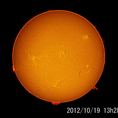 2012/10/19の太陽