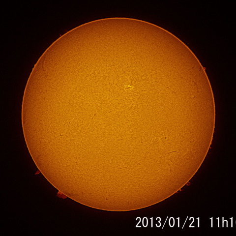 2013/01/21日の太陽