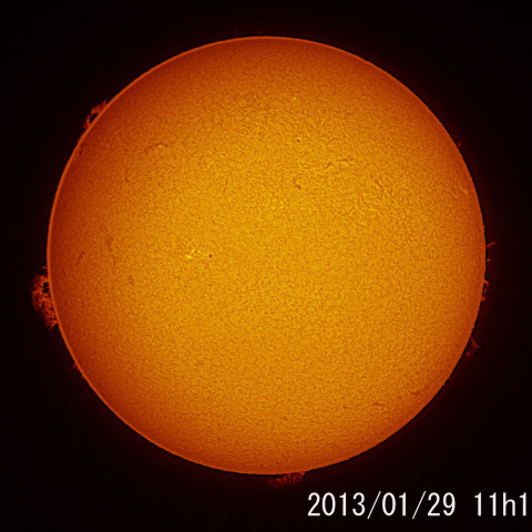 2013/01/29の太陽