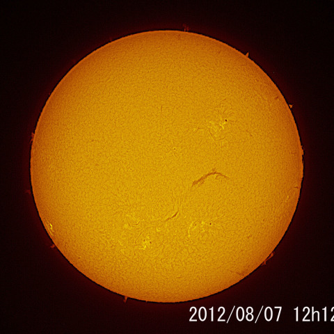2012.08.07の太陽