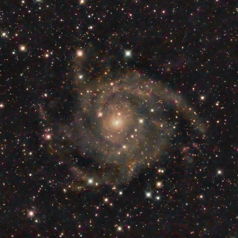 光害地で満月の夜にIC342