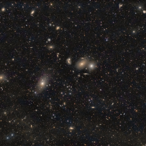 マルカリアン・チェーン周辺の銀河たち