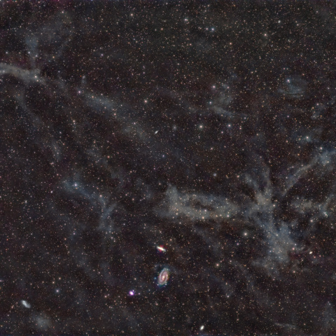 M81,M82と周辺の分子雲