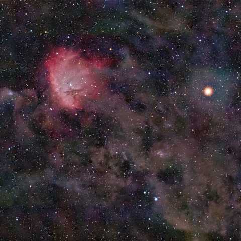 NGC281と周辺の分子雲