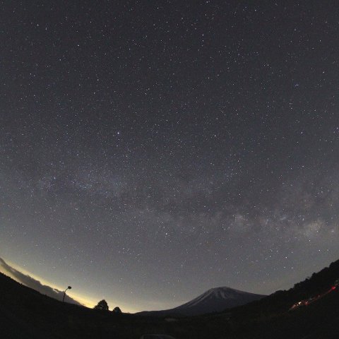 富士ヶ嶺から見た天の川