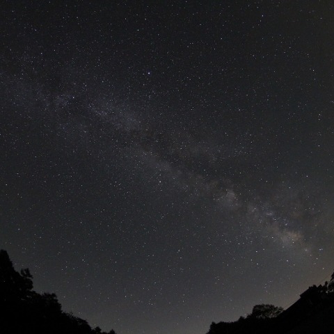 清里高原から見た天の川