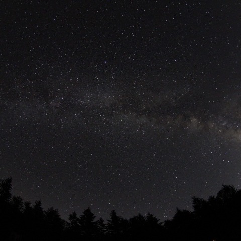 大弛峠から見た天の川