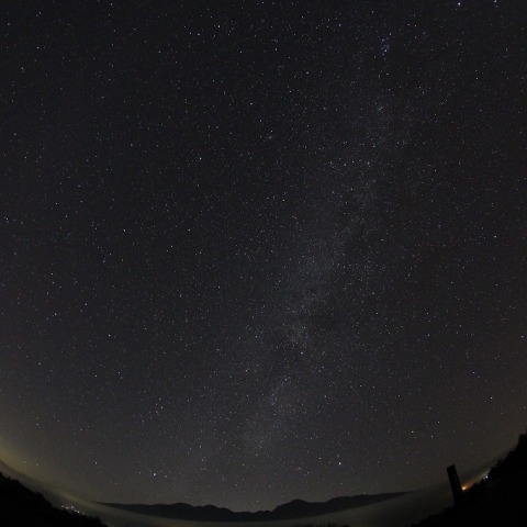 野辺山高原から見た秋の天の川