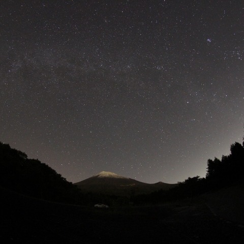 西臼塚から見た天の川