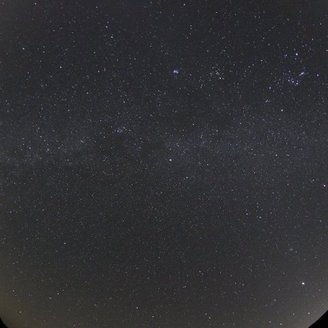 高峰高原から見た秋の天の川