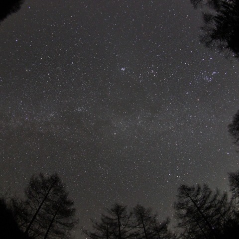 焼山峠から見た秋の天の川
