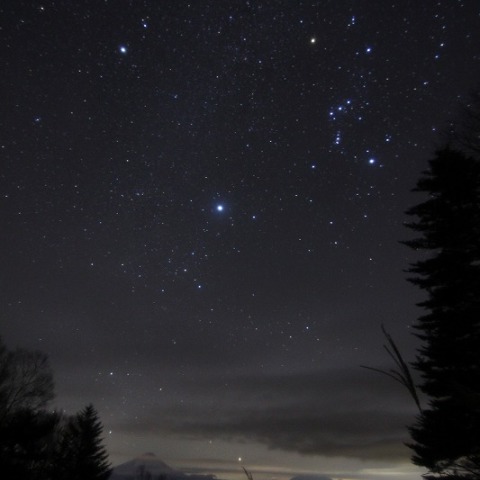 乙女高原から見たカノープス