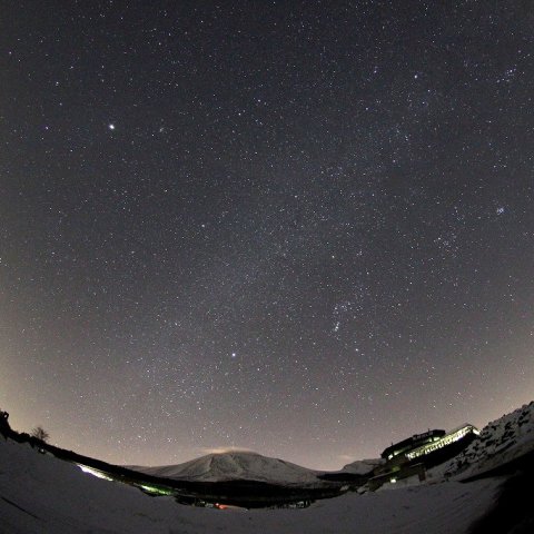 嬬恋村から見た冬の天の川