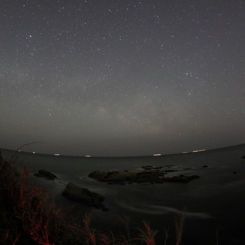 釣師海岸から見た天の川