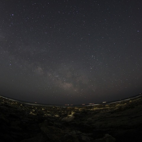 江見から見た天の川