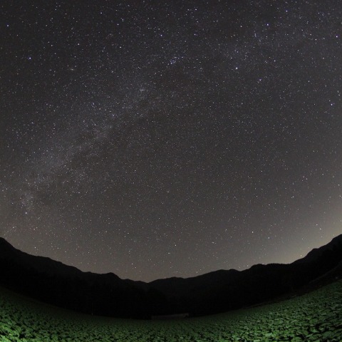 川上村から見た秋の天の川