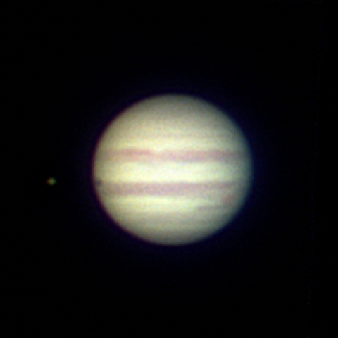 8cmアクロマートによる木星
